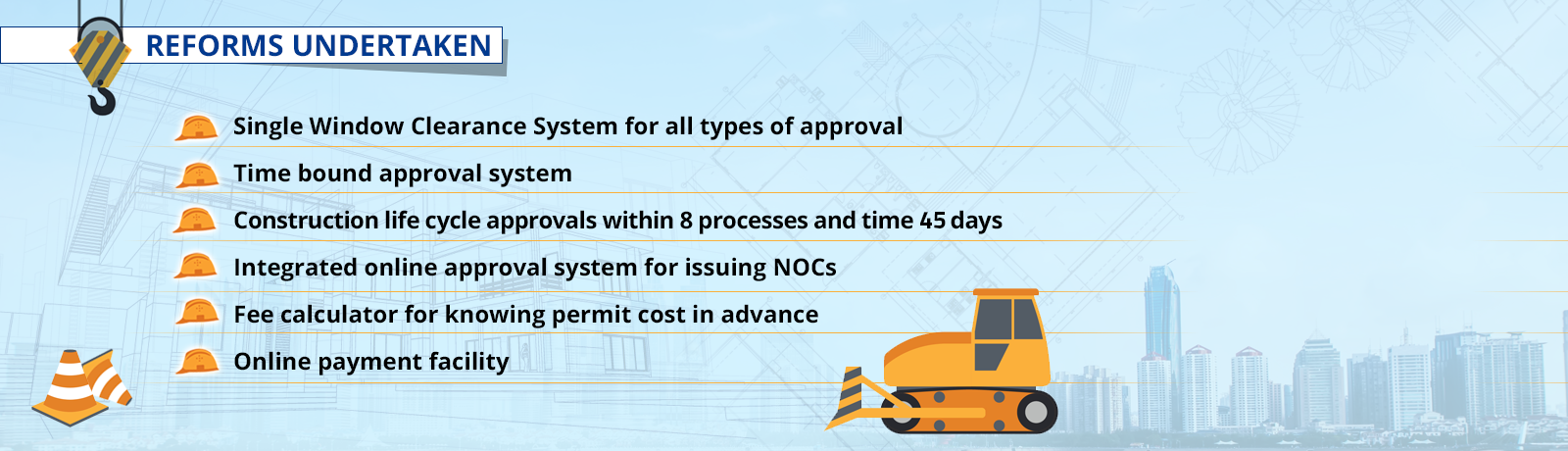 Parameter-wise reforms