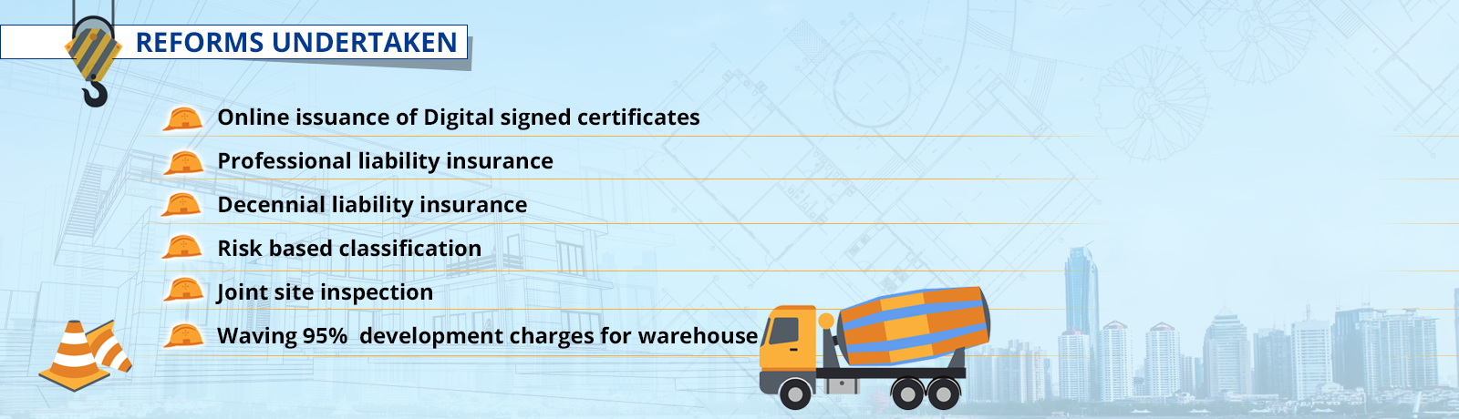 Parameter-wise reforms